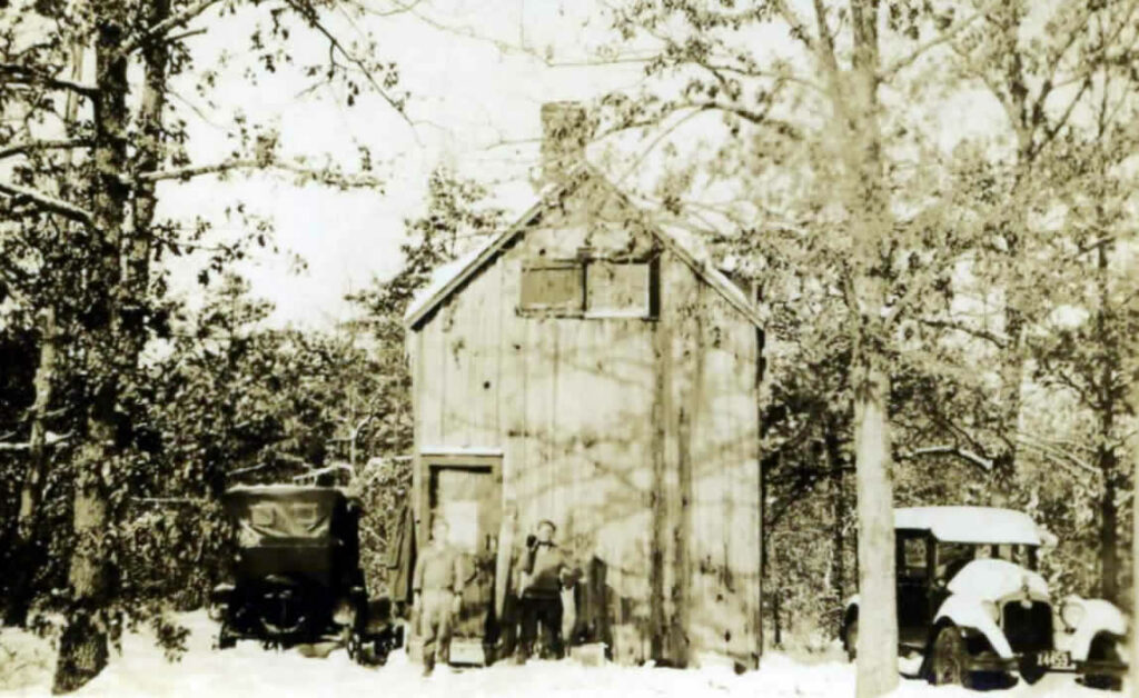 Warden camp in winter