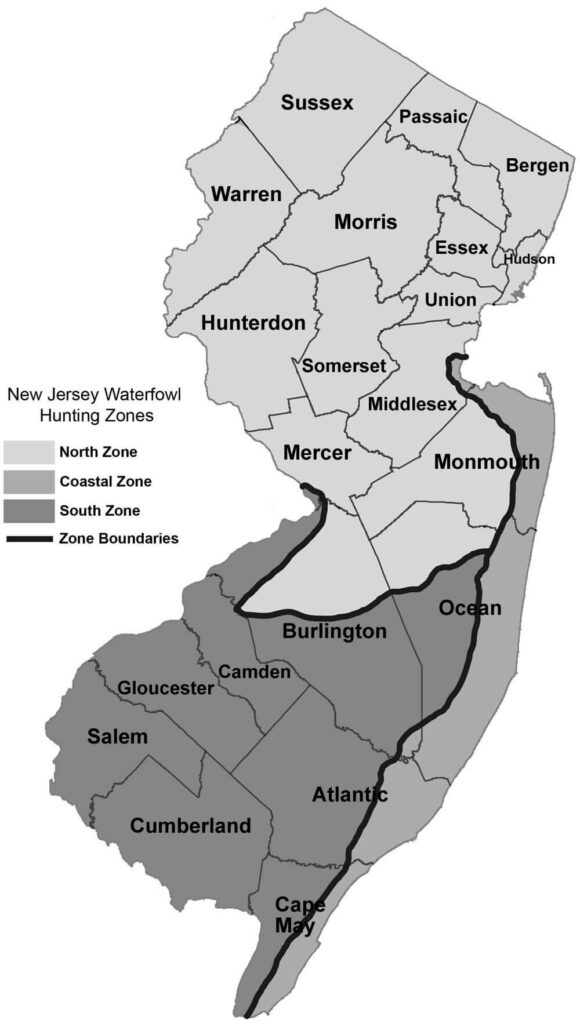 NJ Waterfowl Hunting Zones
