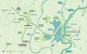 Map of the Greenway
