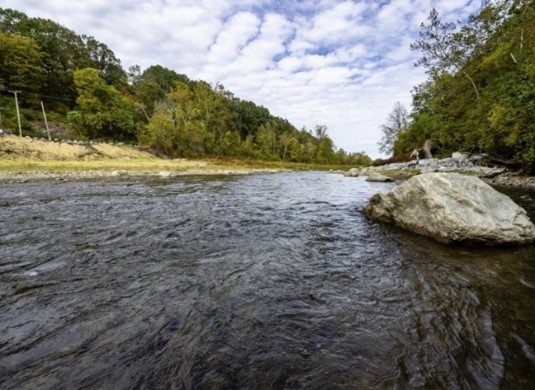 site of Columbia Dam Removal along the Paulins Kill River, Warren County