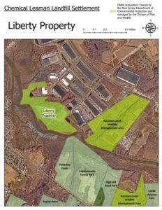 aerial image of liberty and grand sprute property map