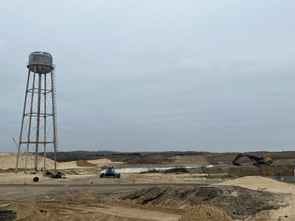 Picture-march2025 Final stage preparations for the water tower demolition – March 2025