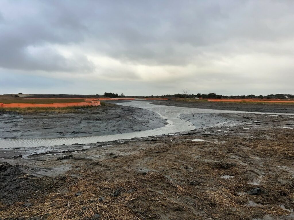 Picture14=nov2024 Completed excavation of the confluence between the mainstem of Pond Creek and tributary, located in the southern section of the project – November 2024