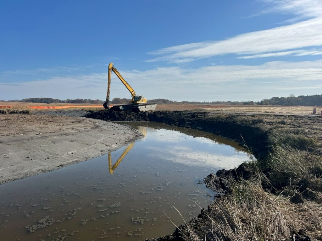 Picture15-nov2024 Excavation of mainstem of Pond Creek – November 2024